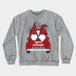 Christmas Gnomes Truck Crewneck Sweatshirt